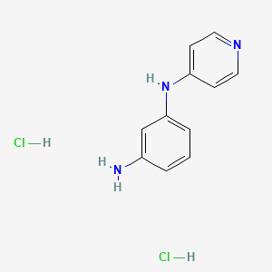 1-N-(pyridin-4-yl)benzene-1,3-diamine dihydrochloride