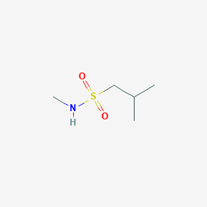 molecular formula C5H13NO2S B13185228 N,2-dimethylpropane-1-sulfonamide 