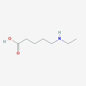 molecular formula C7H15NO2 B13185248 5-(Ethylamino)pentanoic acid 