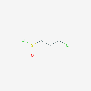 molecular formula C3H6Cl2OS B13185268 3-Chloropropane-1-sulfinyl chloride 