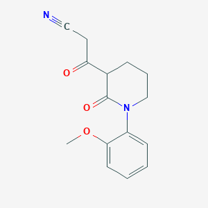 3-[1-(2-Methoxyphenyl)-2-oxopiperidin-3-yl]-3-oxopropanenitrile