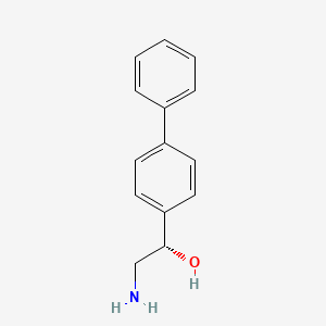 molecular formula C14H15NO B13185330 (S)-1-([1,1'-Biphenyl]-4-yl)-2-aminoethanol 