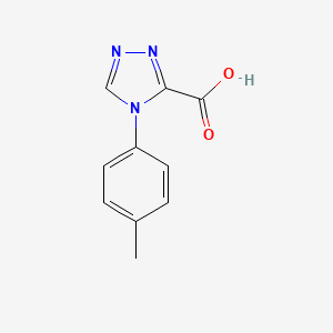 molecular formula C10H9N3O2 B13185349 4-(4-Methylphenyl)-4H-1,2,4-triazole-3-carboxylic acid 