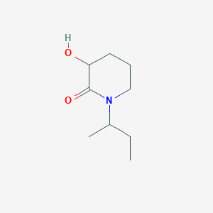 1-(Butan-2-yl)-3-hydroxypiperidin-2-one