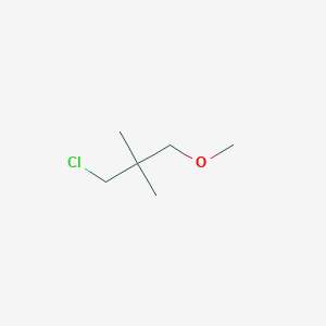 molecular formula C6H13ClO B13185440 1-Chloro-3-methoxy-2,2-dimethylpropane 