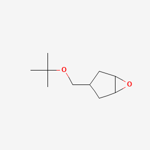 molecular formula C10H18O2 B13185448 3-[(tert-Butoxy)methyl]-6-oxabicyclo[3.1.0]hexane 