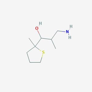 3-Amino-2-methyl-1-(2-methylthiolan-2-yl)propan-1-ol