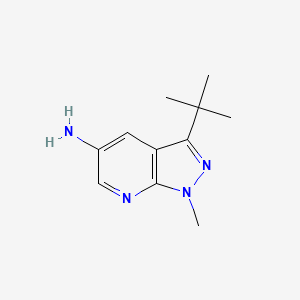 3-Tert-butyl-1-methyl-1H-pyrazolo[3,4-B]pyridin-5-amine