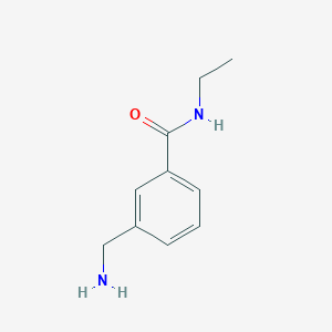 molecular formula C10H14N2O B13185526 3-(Aminomethyl)-N-ethylbenzamide 