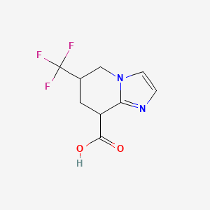 6-(Trifluoromethyl)-5H,6H,7H,8H-imidazo[1,2-a]pyridine-8-carboxylic acid