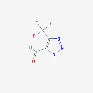 1-Methyl-4-(trifluoromethyl)-1H-1,2,3-triazole-5-carbaldehyde