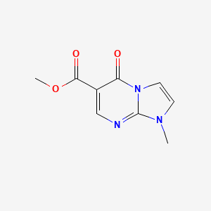 molecular formula C9H9N3O3 B13185603 Methyl 1-methyl-5-oxo-1H,5H-imidazo[1,2-a]pyrimidine-6-carboxylate 