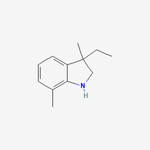 3-Ethyl-3,7-dimethyl-2,3-dihydro-1H-indole