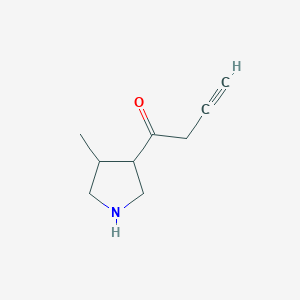 1-(4-Methylpyrrolidin-3-yl)but-3-yn-1-one