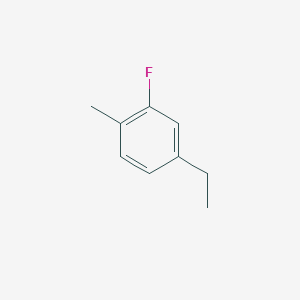 molecular formula C9H11F B13185744 4-Ethyl-2-fluoro-1-methylbenzene 