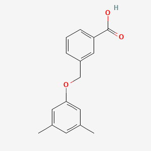 molecular formula C16H16O3 B1318575 3-[(3,5-Dimethylphenoxy)methyl]benzoic acid CAS No. 938140-74-0
