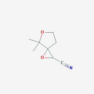 4,4-Dimethyl-1,5-dioxaspiro[2.4]heptane-2-carbonitrile