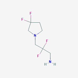 3-(3,3-Difluoropyrrolidin-1-yl)-2,2-difluoropropan-1-amine