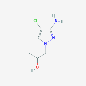 1-(3-amino-4-chloro-1H-pyrazol-1-yl)propan-2-ol