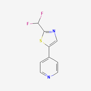 4-[2-(Difluoromethyl)-1,3-thiazol-5-yl]pyridine