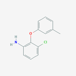molecular formula C13H12ClNO B1318583 3-Chloro-2-(3-methylphenoxy)aniline CAS No. 937604-51-8