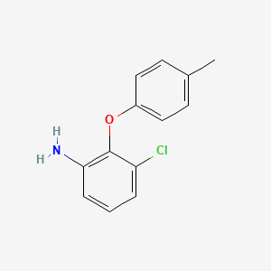 molecular formula C13H12ClNO B1318584 3-Chloro-2-(4-methylphenoxy)aniline CAS No. 937604-53-0