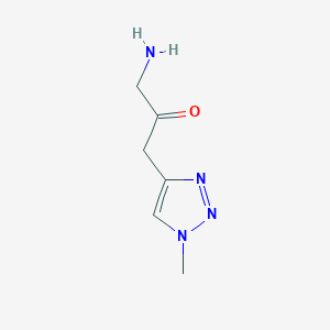 molecular formula C6H10N4O B13185857 1-Amino-3-(1-methyl-1H-1,2,3-triazol-4-yl)propan-2-one 