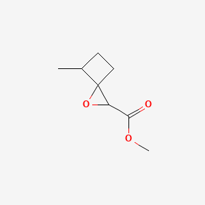 molecular formula C8H12O3 B13185858 Methyl 4-methyl-1-oxaspiro[2.3]hexane-2-carboxylate 