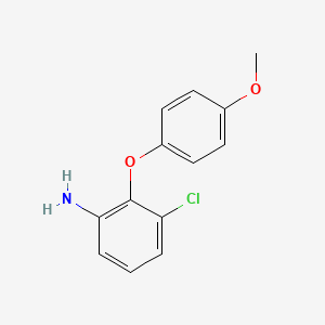 3-Chloro-2-(4-methoxyphenoxy)phenylamine