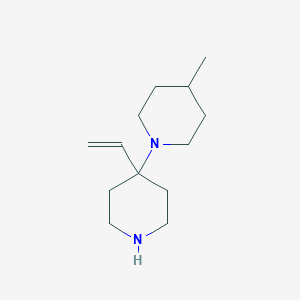 molecular formula C13H24N2 B13185878 1-(4-Ethenylpiperidin-4-yl)-4-methylpiperidine 