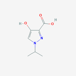 molecular formula C7H10N2O3 B13185933 4-Hydroxy-1-(propan-2-yl)-1H-pyrazole-3-carboxylic acid 