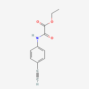 Ethyl [(4-ethynylphenyl)carbamoyl]formate