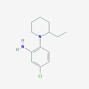 5-Chloro-2-(2-ethyl-1-piperidinyl)aniline