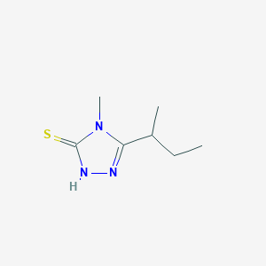 molecular formula C7H13N3S B13185950 5-(butan-2-yl)-4-methyl-4H-1,2,4-triazole-3-thiol 