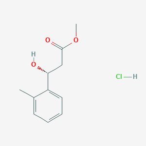 methyl (3R)-3-hydroxy-3-(2-methylphenyl)propanoate hydrochloride