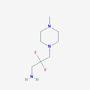 2,2-Difluoro-3-(4-methylpiperazin-1-yl)propan-1-amine