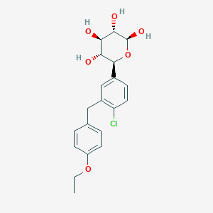 molecular formula C20H23ClO6 B13186026 (2S,3S,4R,5R,6S)-6-(4-Chloro-3-(4-ethoxybenzyl)phenyl)tetrahydro-2H-pyran-2,3,4,5-tetraol 