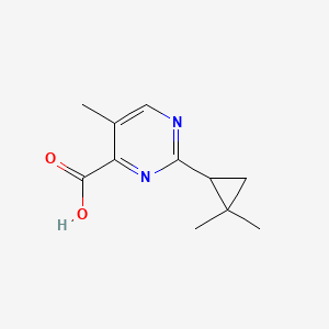 2-(2,2-Dimethylcyclopropyl)-5-methylpyrimidine-4-carboxylic acid