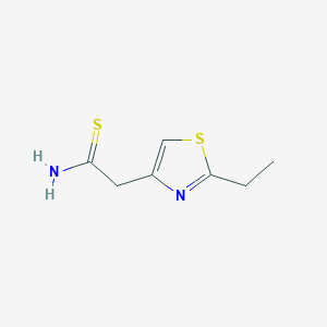 2-(2-Ethyl-1,3-thiazol-4-yl)ethanethioamide