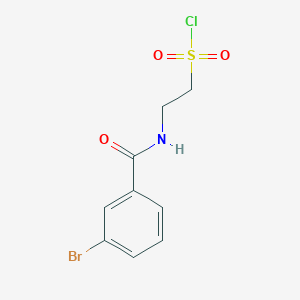 2-[(3-Bromophenyl)formamido]ethane-1-sulfonyl chloride