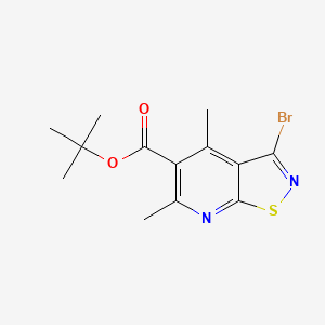 tert-Butyl 3-bromo-4,6-dimethyl-[1,2]thiazolo[5,4-b]pyridine-5-carboxylate