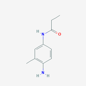 molecular formula C10H14N2O B1318624 N-(4-Amino-3-methylphenyl)propanamide CAS No. 946689-96-9