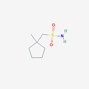 molecular formula C7H15NO2S B13186266 (1-Methylcyclopentyl)methanesulfonamide 