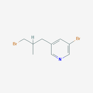 3-Bromo-5-(3-bromo-2-methylpropyl)pyridine