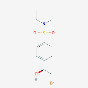 4-[(1S)-2-bromo-1-hydroxyethyl]-N,N-diethylbenzenesulfonamide