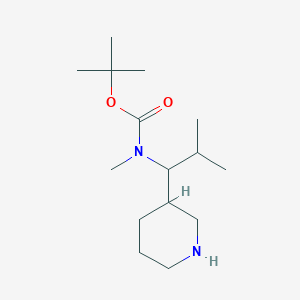 tert-butyl N-methyl-N-[2-methyl-1-(piperidin-3-yl)propyl]carbamate