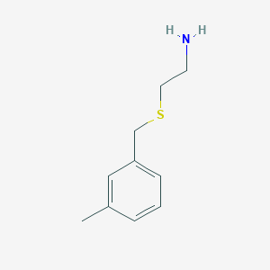 molecular formula C10H15NS B1318638 2-[(3-Methylbenzyl)sulfanyl]ethanamine CAS No. 143627-52-5