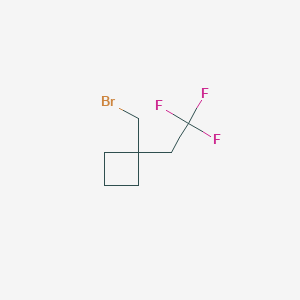 1-(Bromomethyl)-1-(2,2,2-trifluoroethyl)cyclobutane