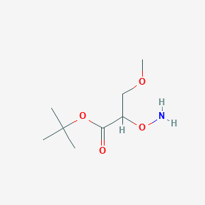 molecular formula C8H17NO4 B13186398 tert-Butyl 2-(aminooxy)-3-methoxypropanoate 