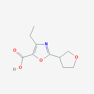 4-Ethyl-2-(oxolan-3-yl)-1,3-oxazole-5-carboxylic acid